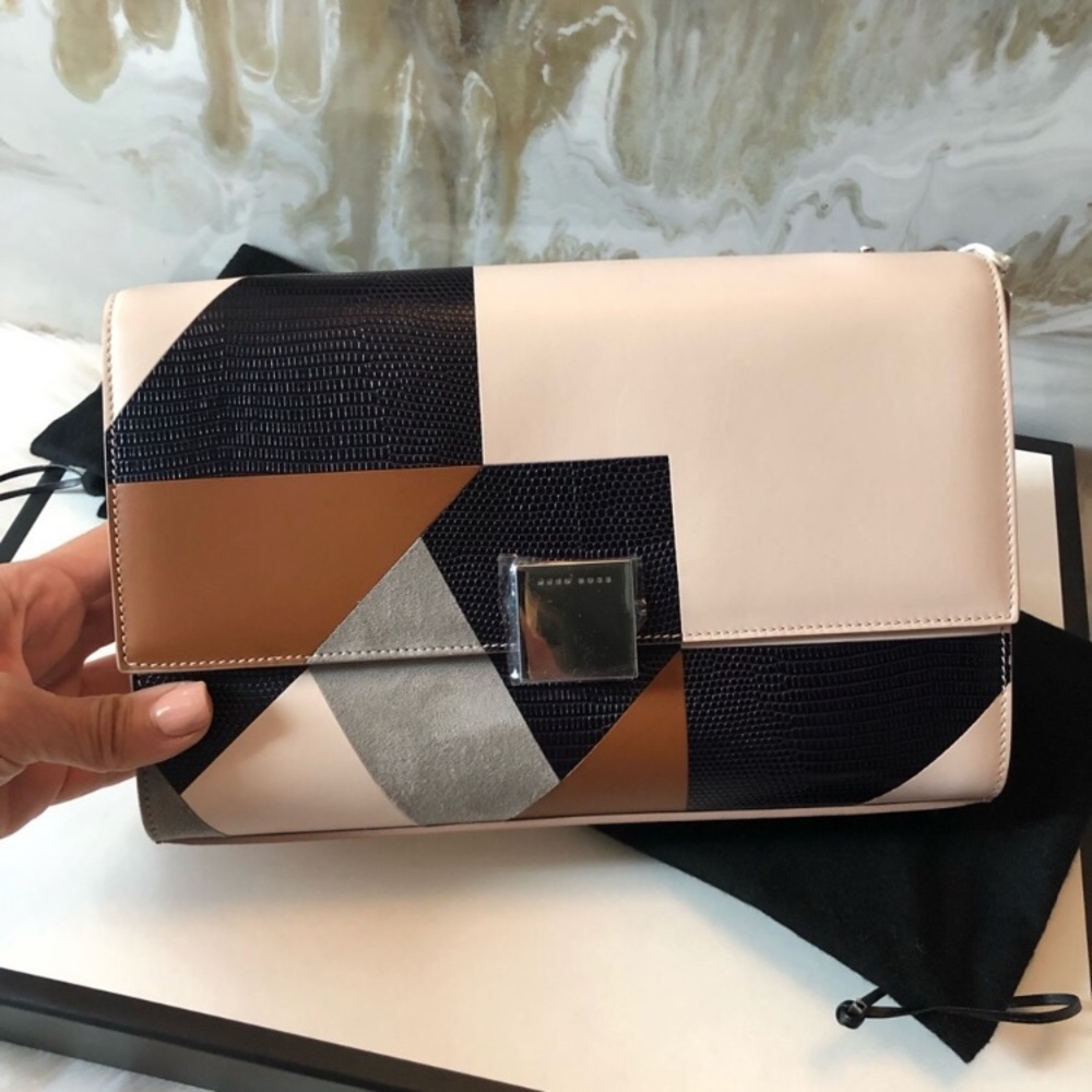 Hugo Boss patchwork handbag